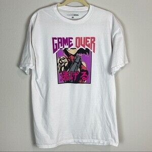 Fashion Nova White Game Over Tunic T-shirt L